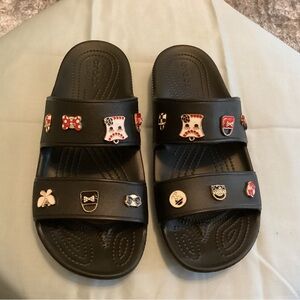 Womens crocs black size 10 tried on but never worn.